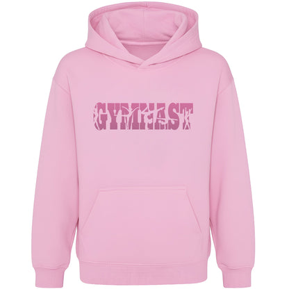 Fringoo Gymnastic Hoodie for Kids Cotton Rich Soft Hooded Sweatshirt - Gymnast Pink