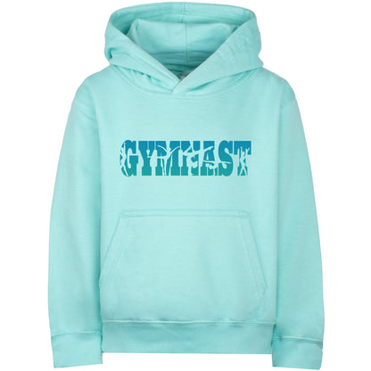 Fringoo Gymnastic Hoodie for Kids Cotton Rich Soft Hooded Sweatshirt - Gymnast Turquoise