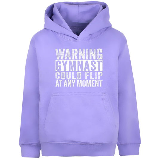 Sweat à capuche gymnastique – Fringoo Gymnastic for Cotton Rich Soft Hooded – Gymnast Warning violet