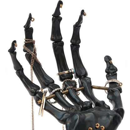 Porte bijoux Main Squelette Noire