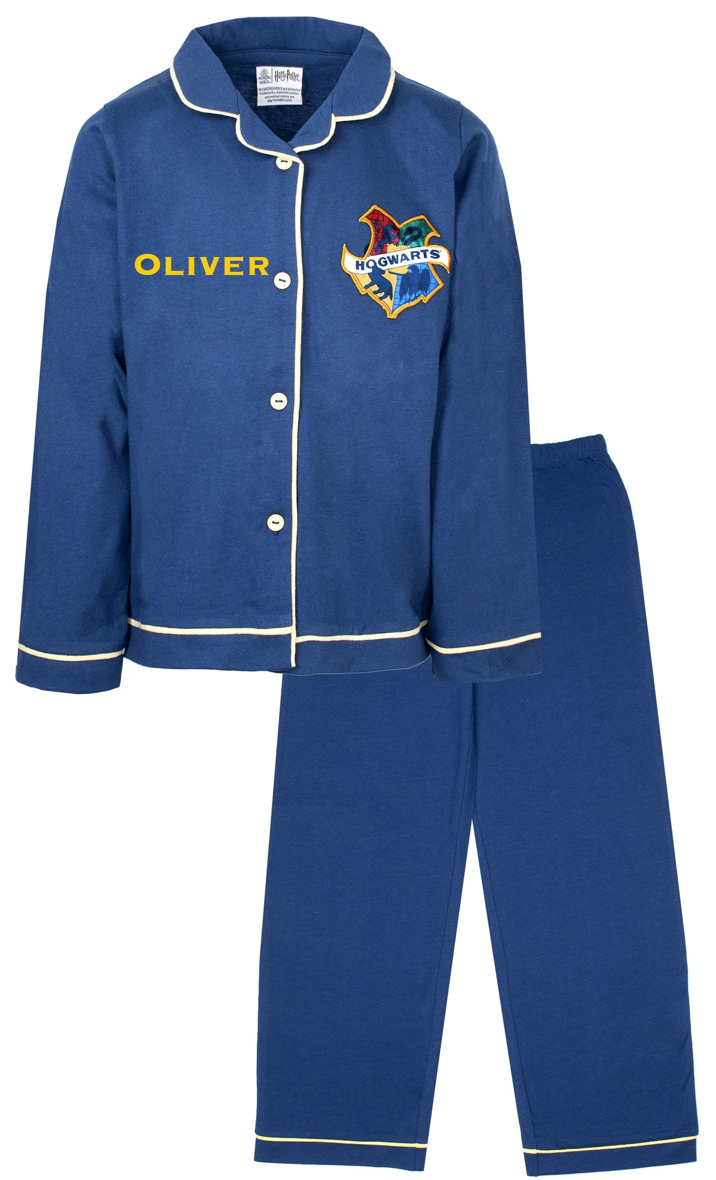 Harry Potter Pyjamas with Buttons – Navy bleu
