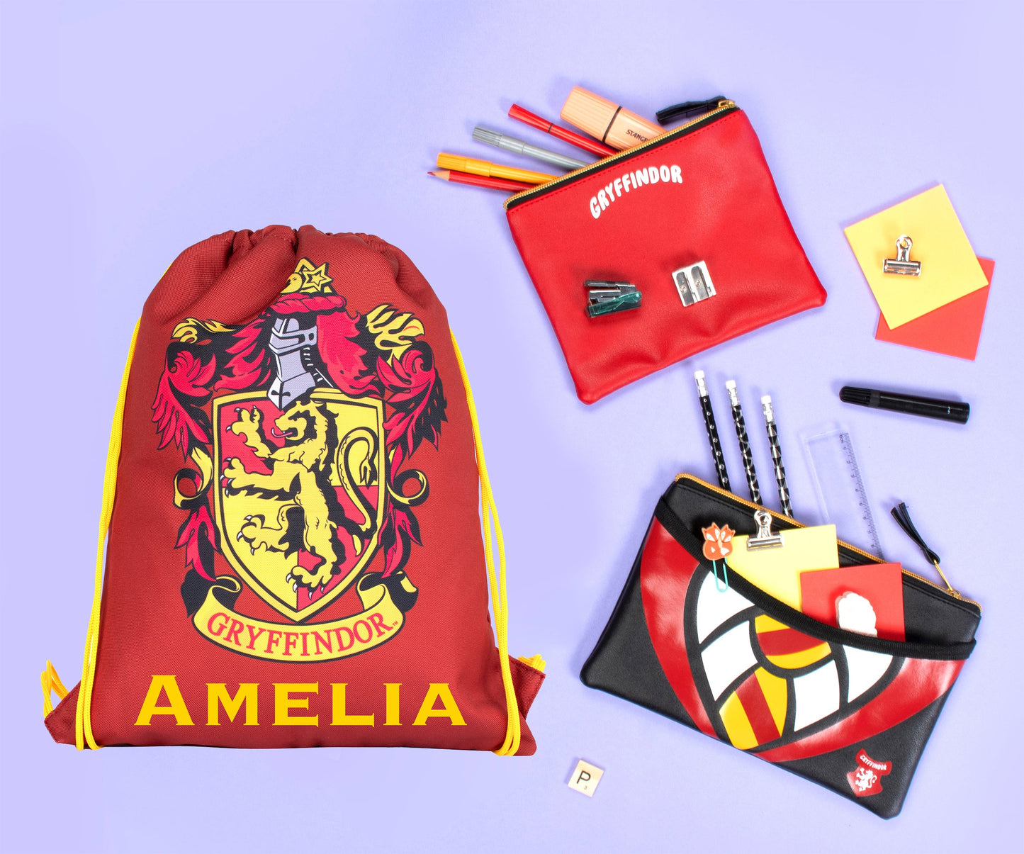 Official Warner Bros /Harry Potter Grryffindor Sac à cordon | enfant PE Sac