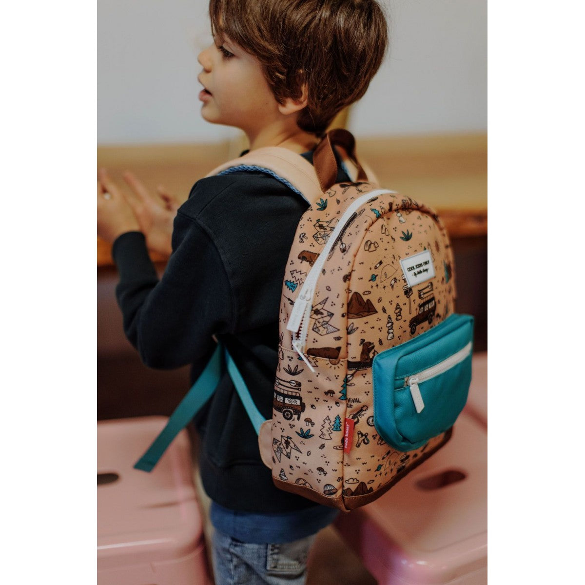 Mochila infantil para viagem de carro