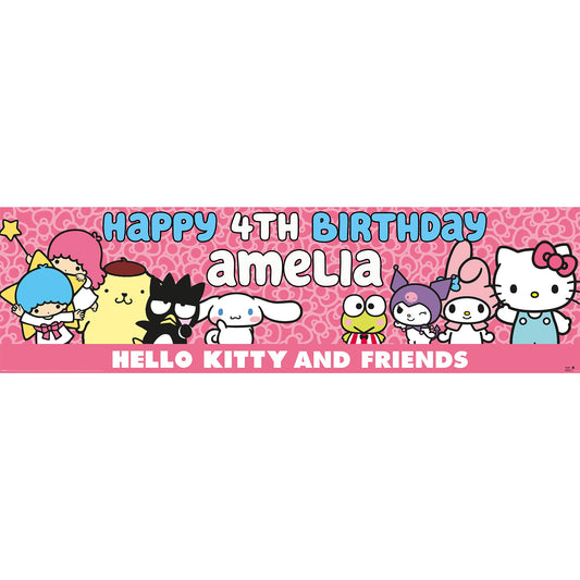 Bannière d’anniversaire – Hello Kitty