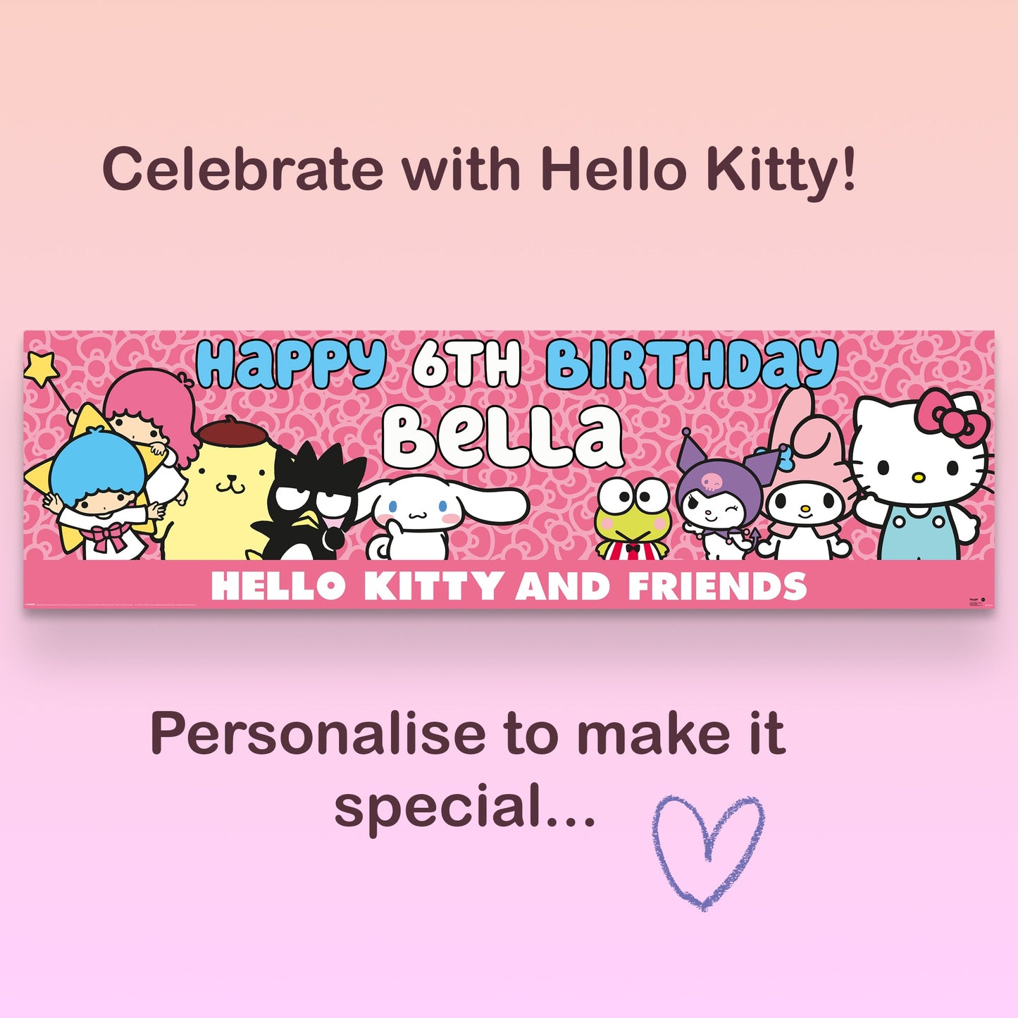 Hello Kitty Birthday Banner