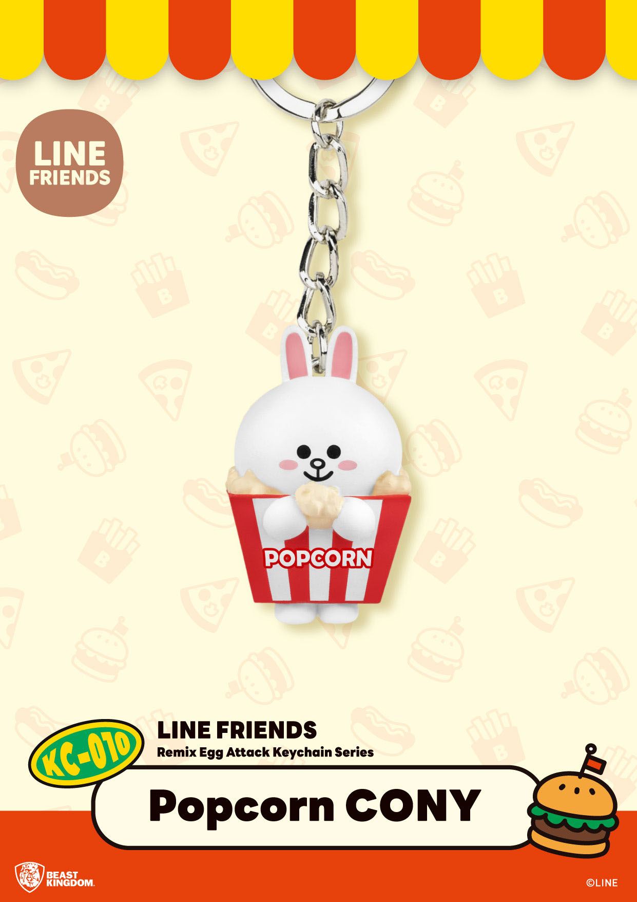Porte-clés Mini Egg Attack - Line Friends
