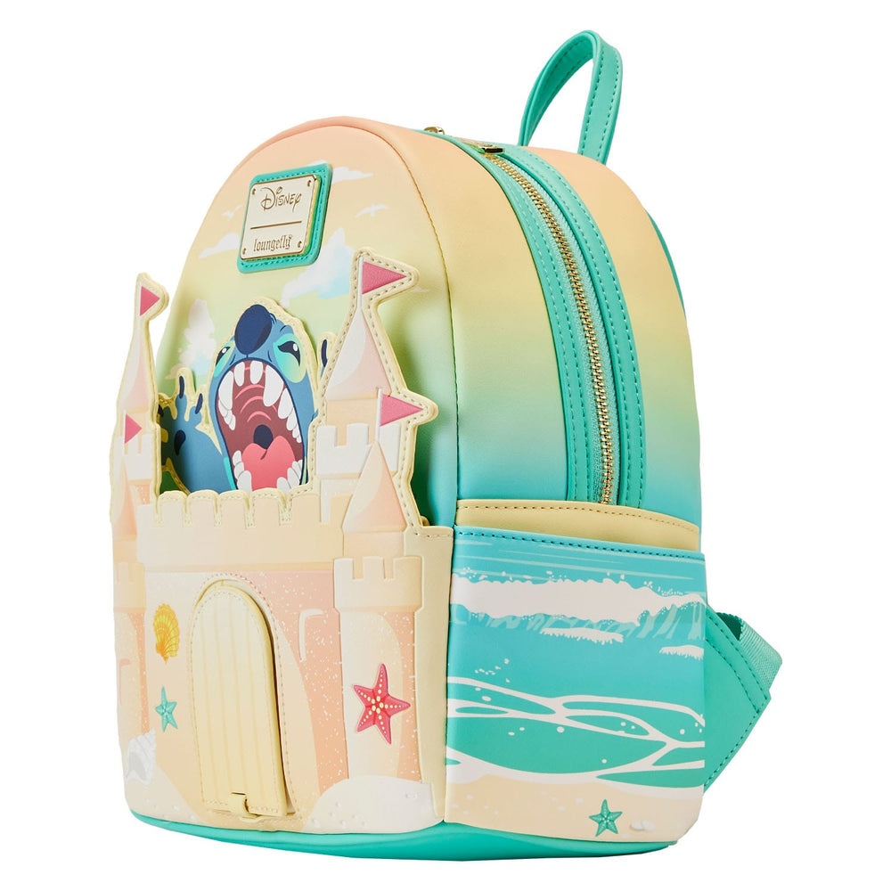 Mochila Mini Lilo & Stitch - Castelo de Areia Surpresa do Stitch na Praia 