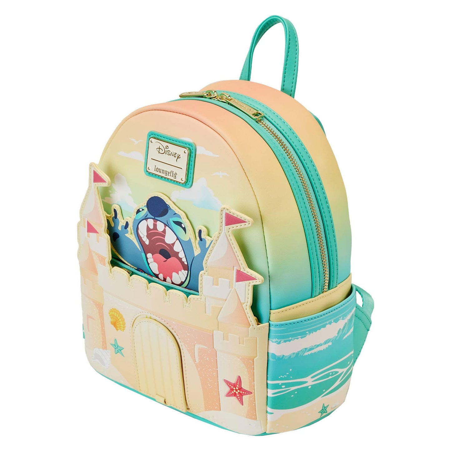 Lilo and Stitch Mini Backpack - Stitch Sandcastle Beach Surprise