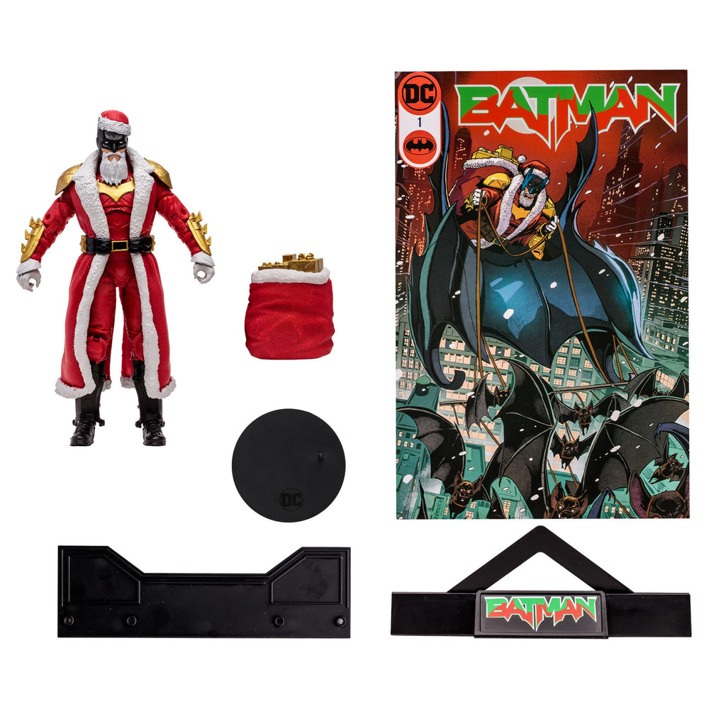 Batman Santa (rojo) Etiqueta dorada 