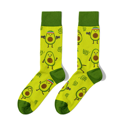 👨‍👩‍👧 Family Socks Pack – Dad & Mini Yolk 🍳 + Mom & Mini Avo 🥑