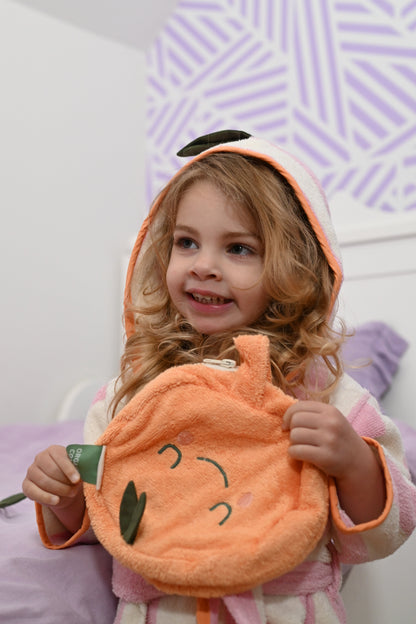 Trousse de toilette Mandy Mandarin en forme de fruit