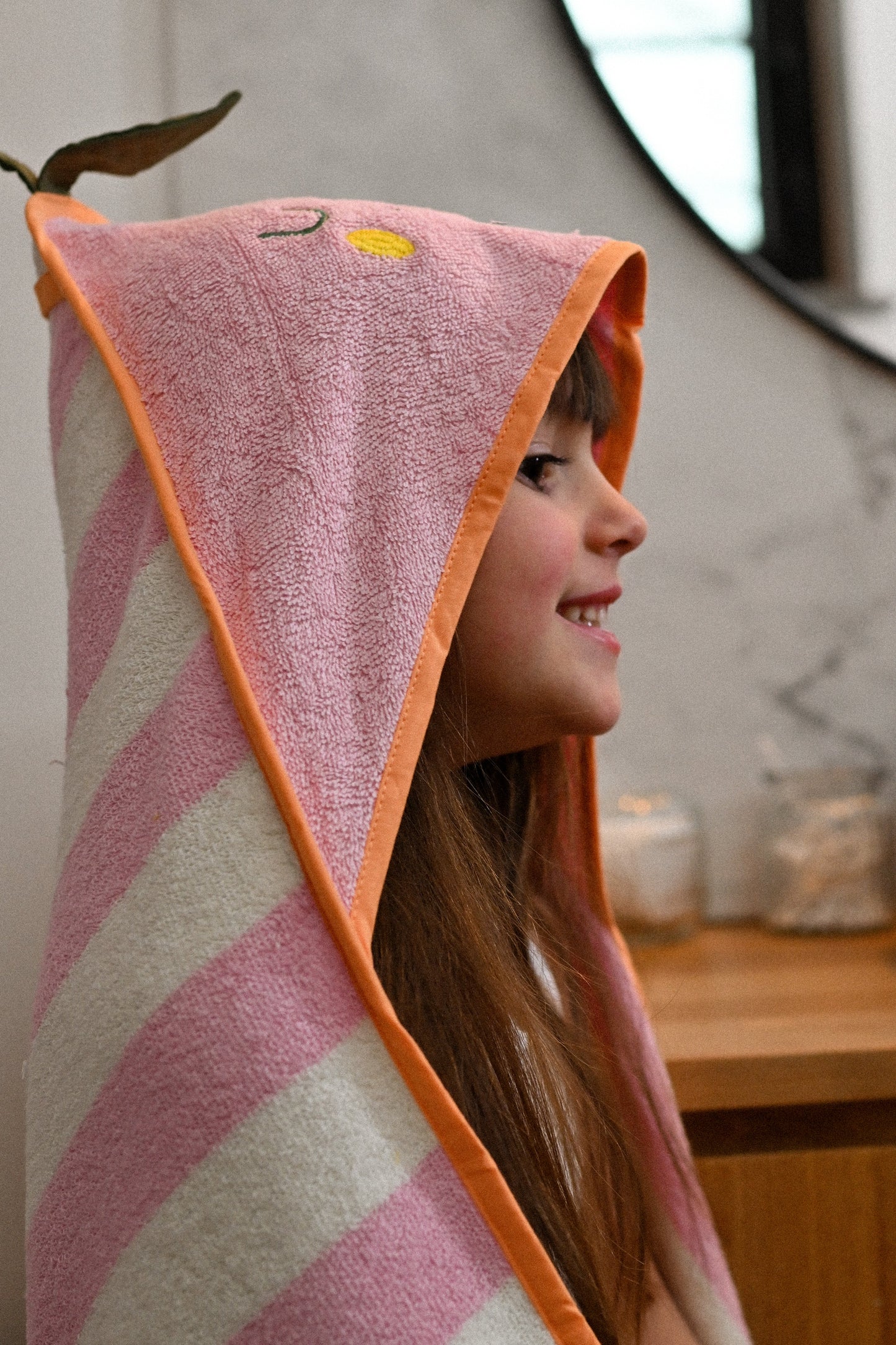 Serviette à capuche Mandy Mandarin