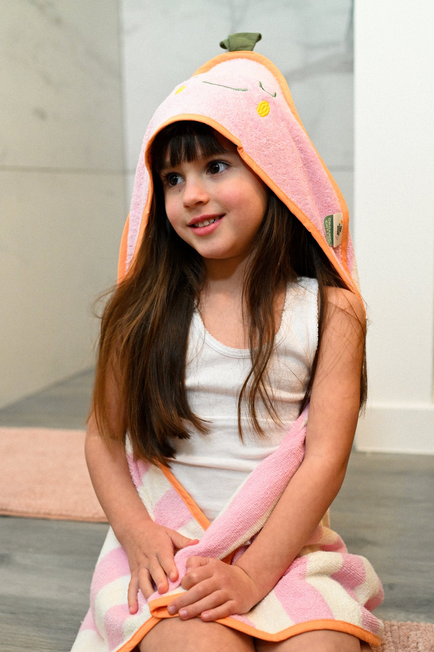 Serviette à capuche Mandy Mandarin