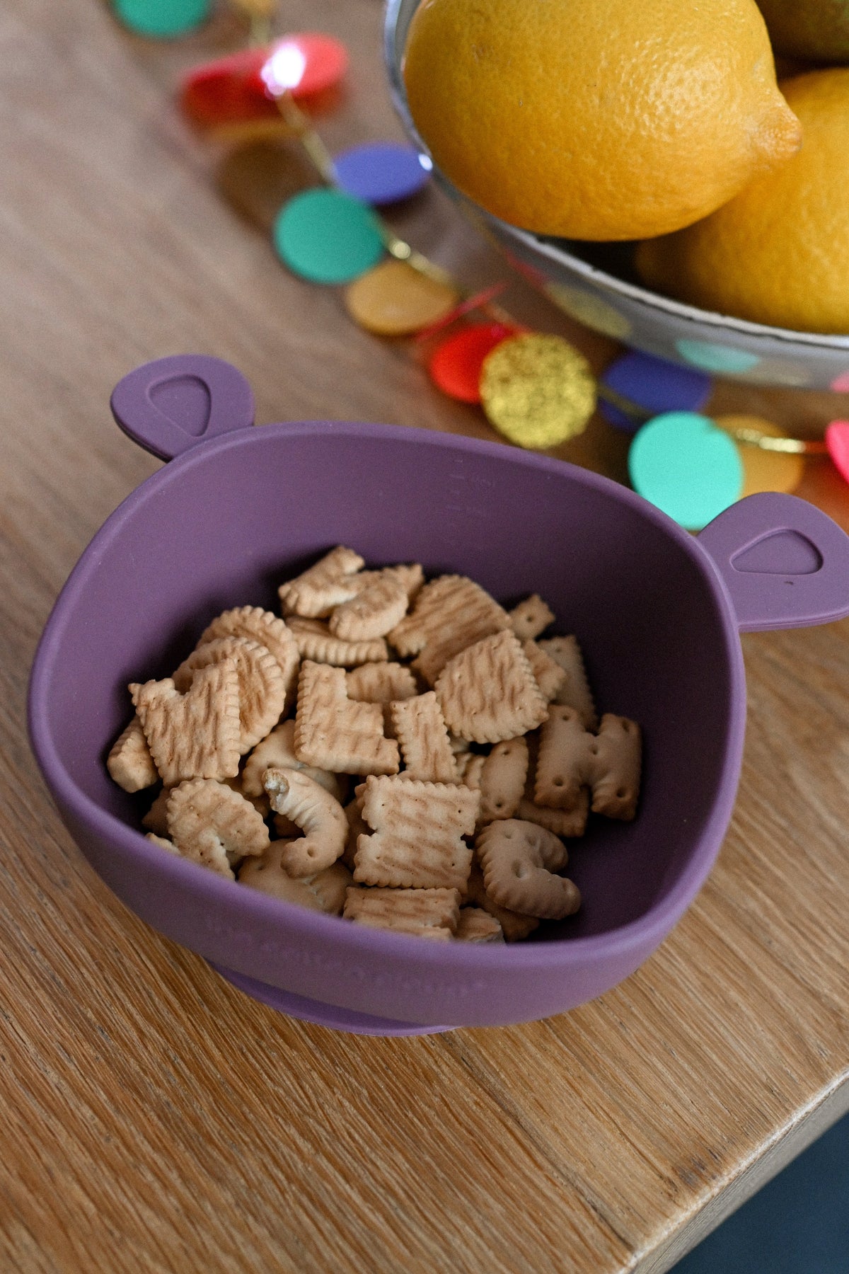 Bol d'apprentissage en silicone Lili Mustard