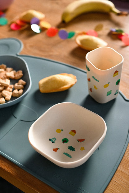 Service de table Tiny Bits Tangerine