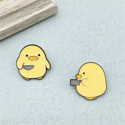 Pins Canard Couteau