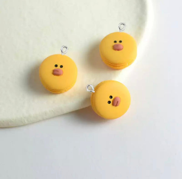 Ciondolo a forma di macaron d'anatra