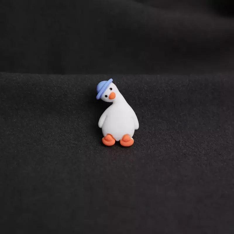 Pins Canard Chapeau Bleu