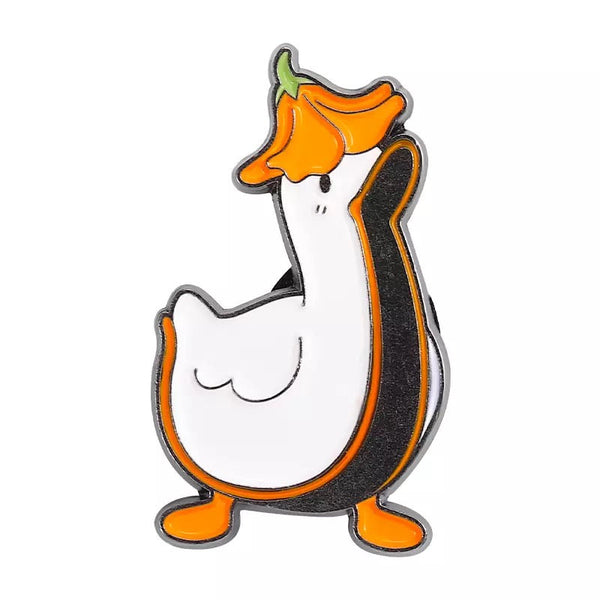 Pin's Canard Blanc avec Bec Grand Ouvert