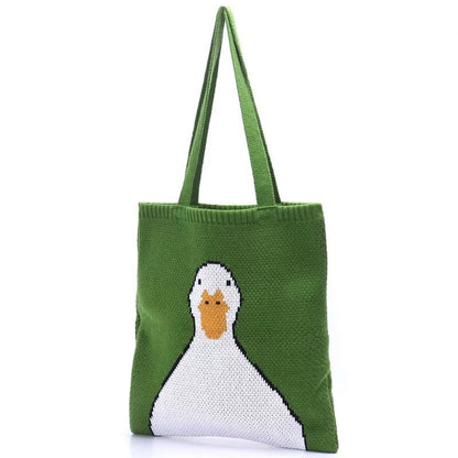 Bolso tote de pato de punto