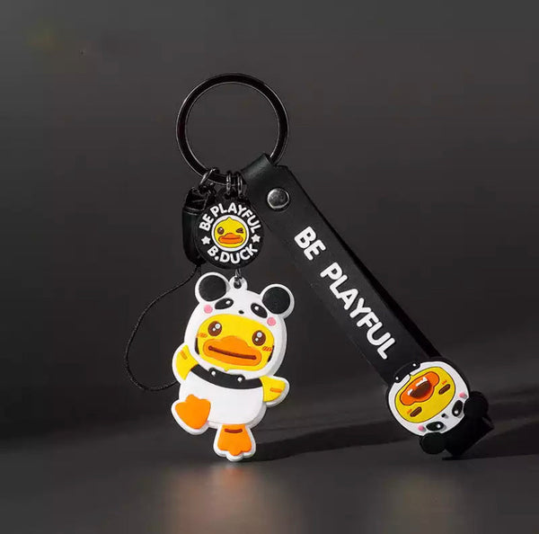 Portachiavi anatra e panda