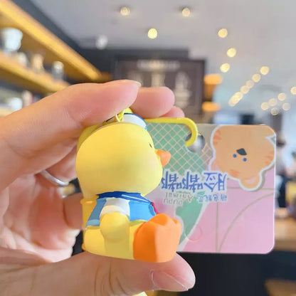 Marine duck keychain