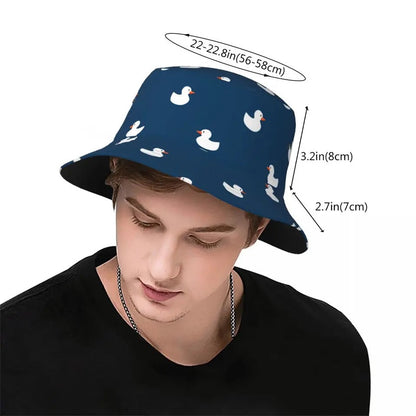 White Duck Bucket Hat