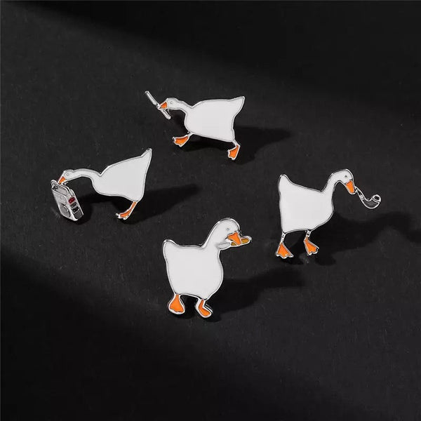 Spilla Ghetto Blaster White Duck