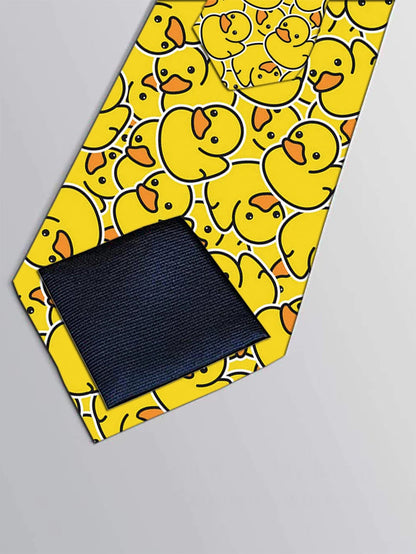 Corbata de pato amarillo