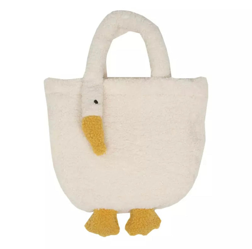 Bolso de pato blanco