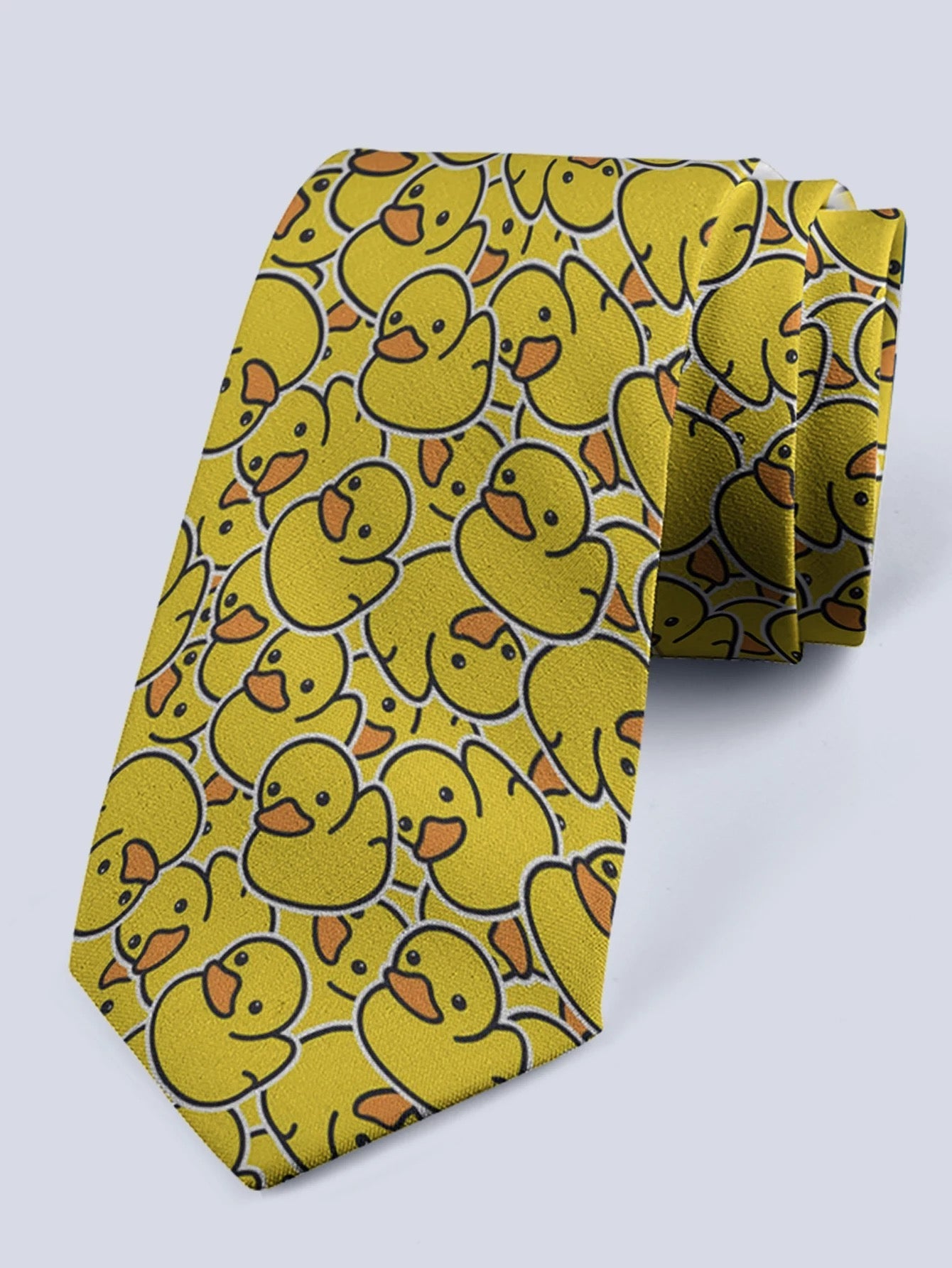 Yellow duck tie