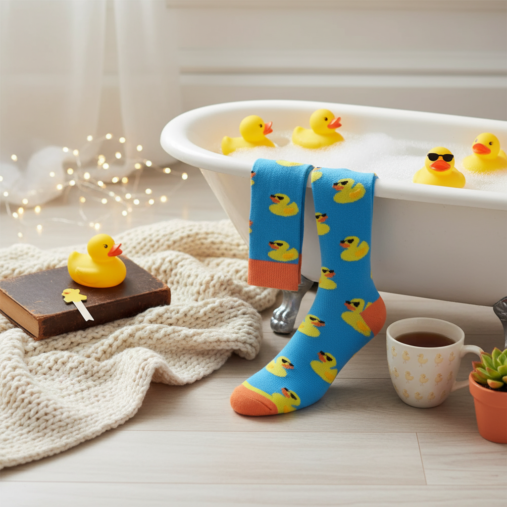 Chaussettes Canards Lunettes de Soleil