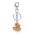 Sleutelhanger eend met strass