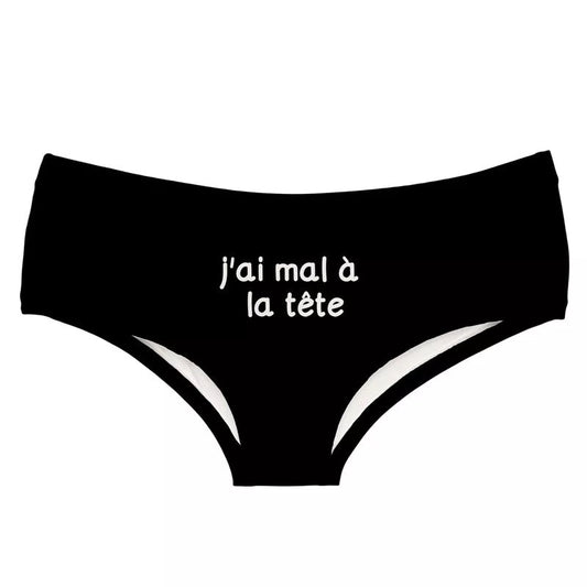 Culotte "J’ai mal à la tête"