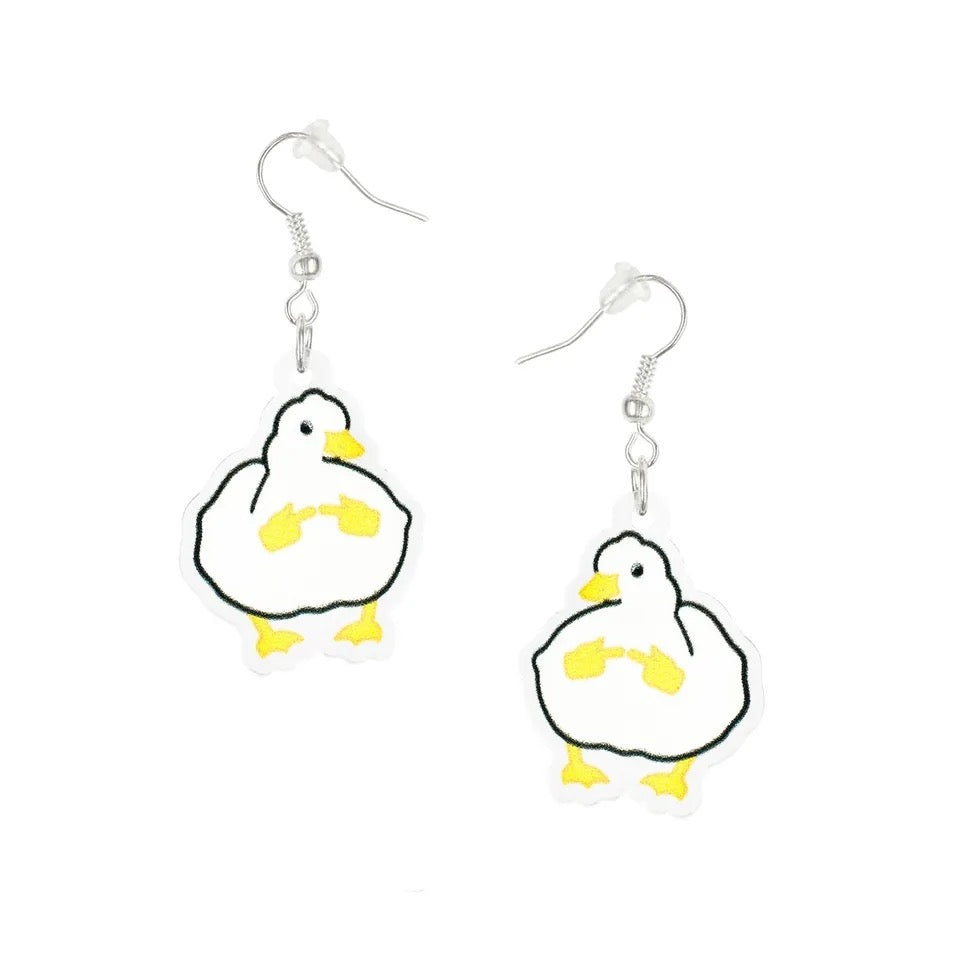 Boucles d’oreille Canard Timide