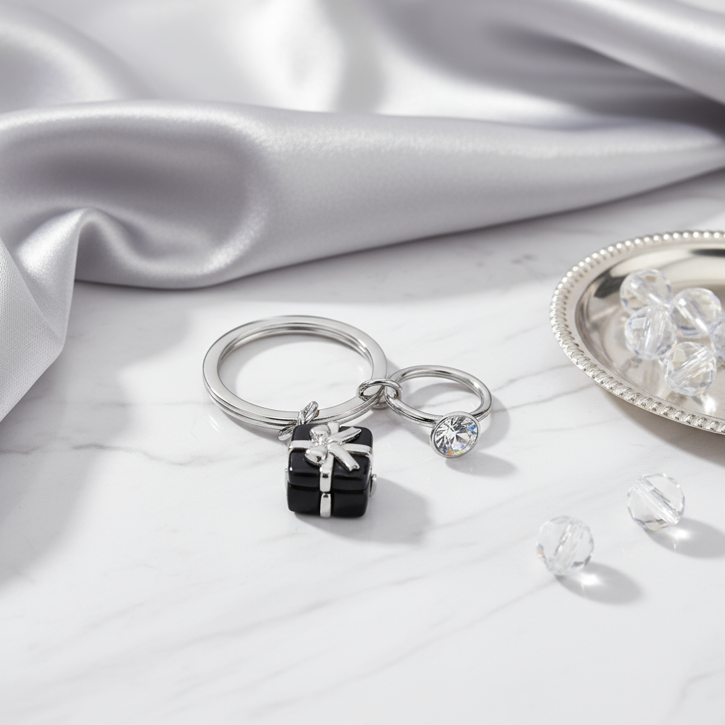 Engagement keyring Black