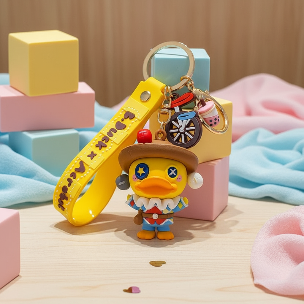B. Duck Acrobat Keychain