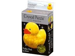 Rompecabezas de pato de cristal 3D