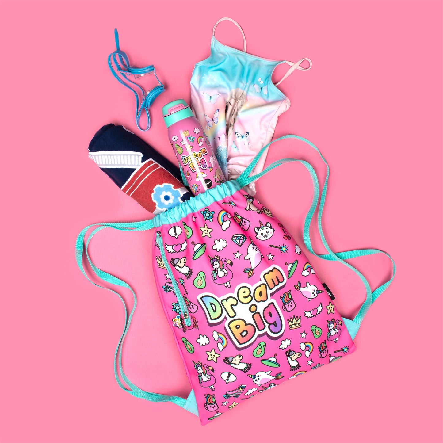 Sac à cordon avec bandoulière – Dream Big