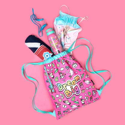 Sac à cordon avec bandoulière – Dream Big