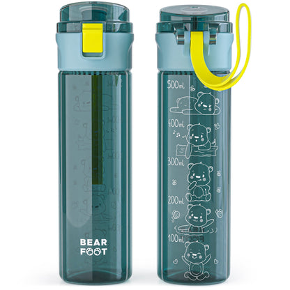 Kids' water bottle, 500ml, lightweight - Logo-blue