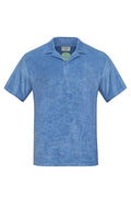 Polo en éponge bleu-gris