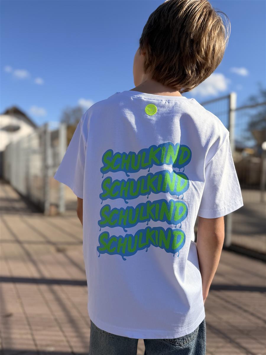 T-shirt Schulkind Graffiti vert