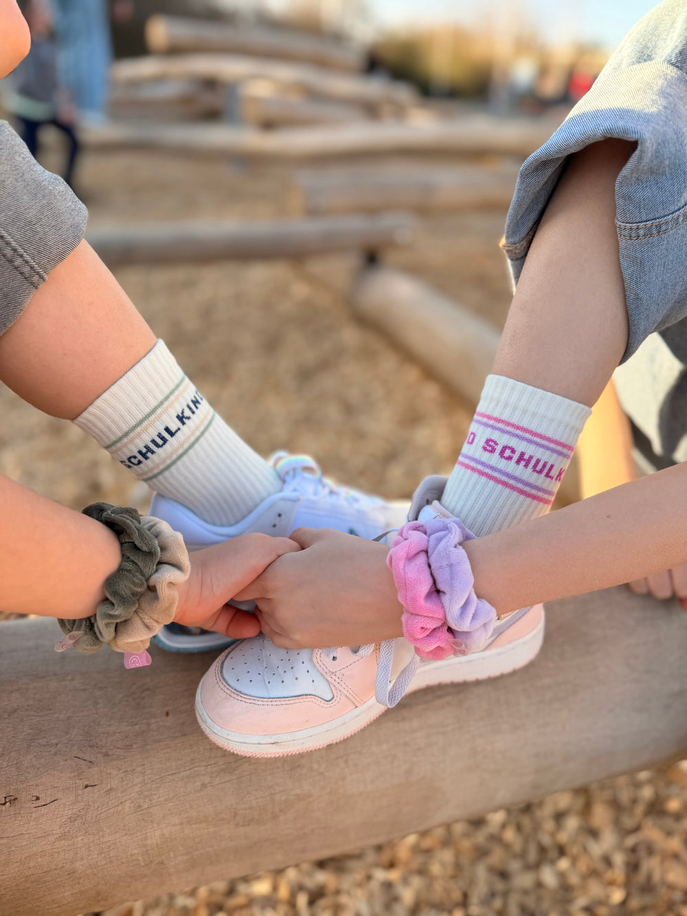 Chaussettes Schulkind rose pastel
