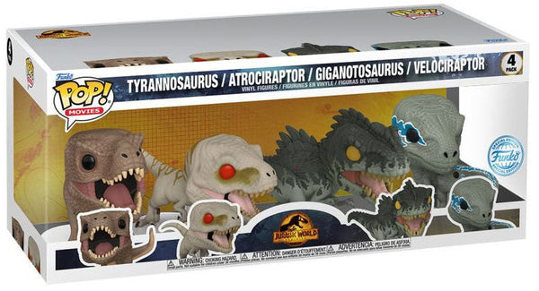 Funko Jurassic World 3 Pop! - 4-PACK (SE)