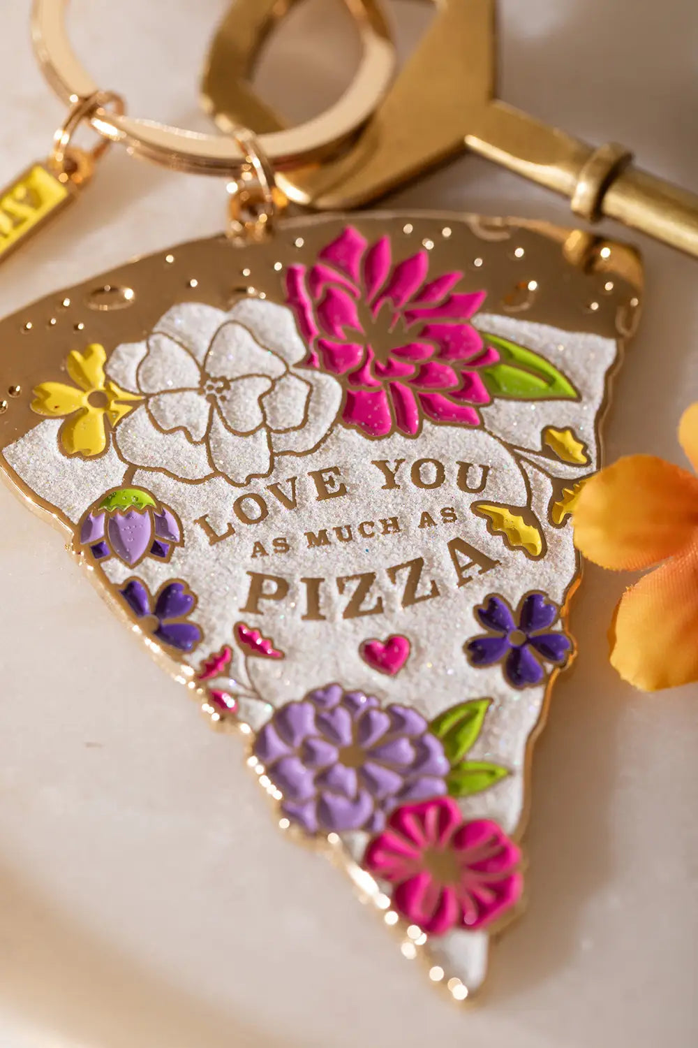 As much as pizza - Keychain