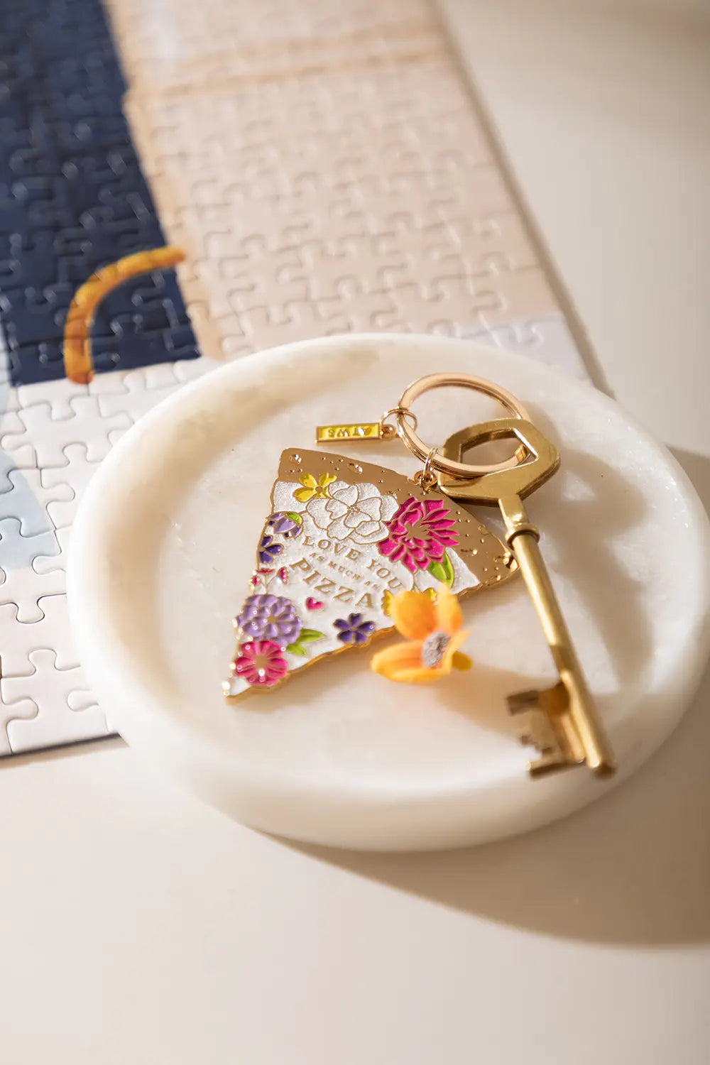 As much as pizza - Keychain