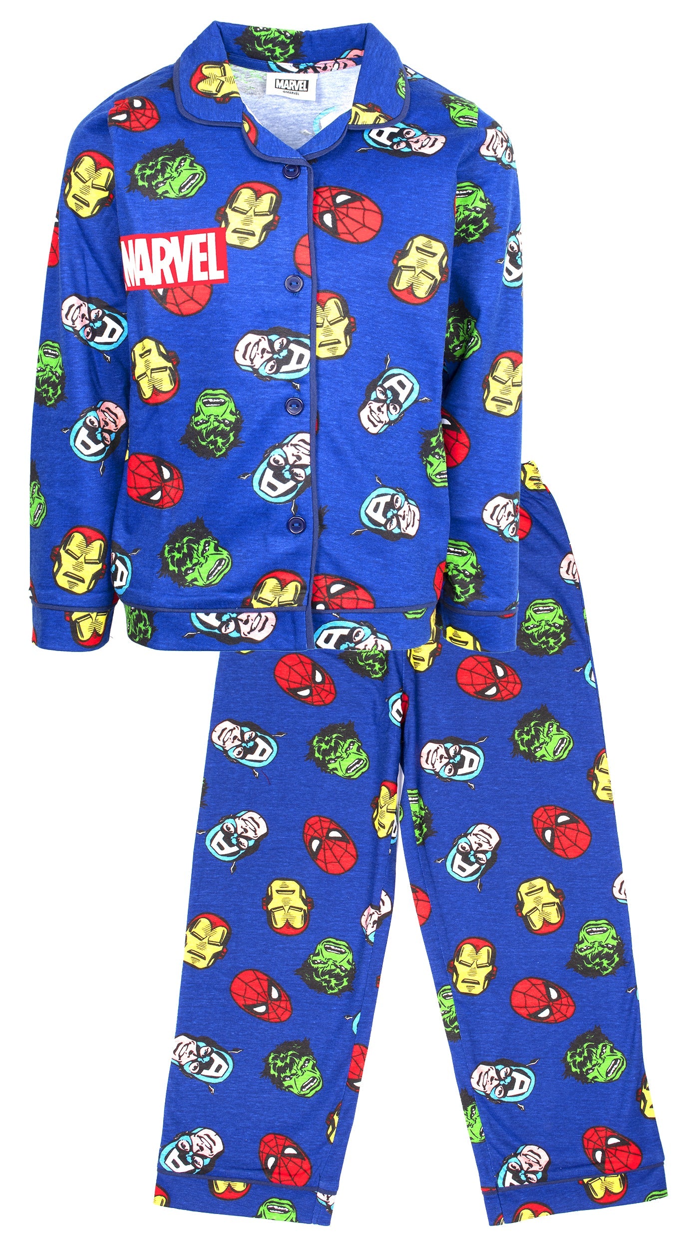 Marvel enfant Pyjama – bleu with Buttons