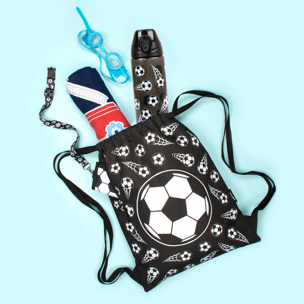 Gourde – Straw – football noir