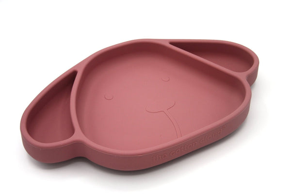 Kinderteller mit Saugfuß aus Silikon Milo Wild Rose
